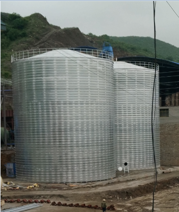 会同粮食钢板仓的安装全过程不用热焊接